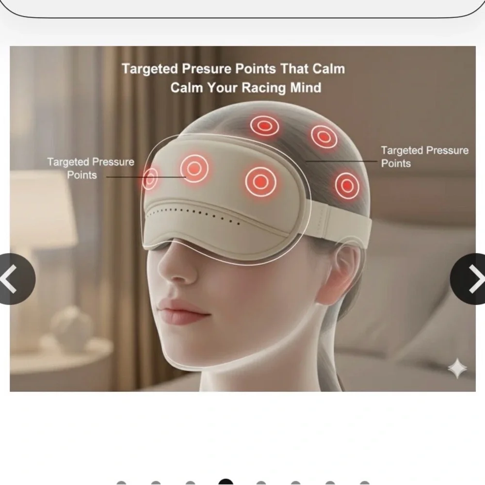 Comfortable Cream VR Sleep Headset with Remote
